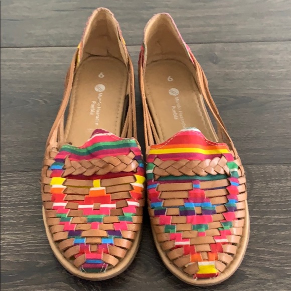 mexican huaraches colorful